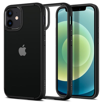 Étui pour Apple iPhone 12 / 12 Pro, Spigen, Ultra Hybrid, Noir ACS01703