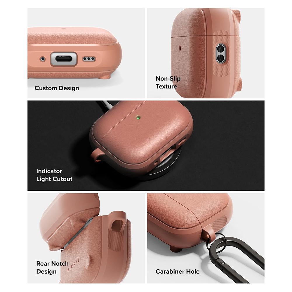 Ringke Onyx Magnetische Hoes voor Apple AirPods Pro 3, Brons
