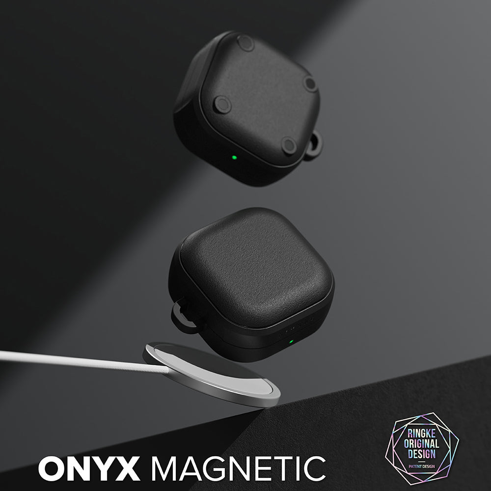 Étui Ringke Onyx Magnetic pour Samsung Galaxy Buds4 / Buds4 Pro, Noir