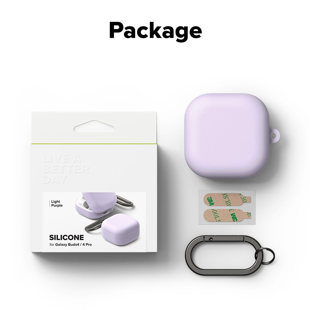 Étui Ringke pour Samsung Galaxy Buds 4 Pro, Violet Clair