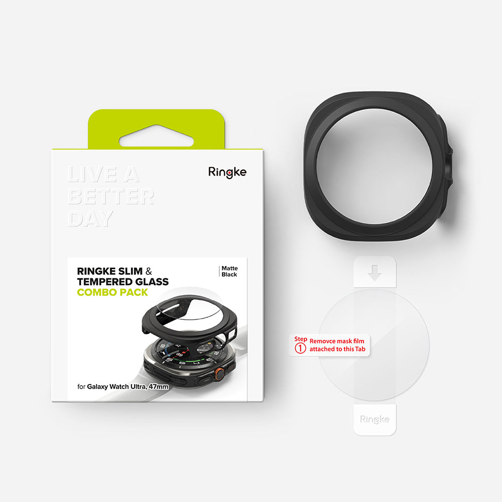 Coque Ringke Slim pour Samsung Galaxy Watch Ultra, Noir Mat