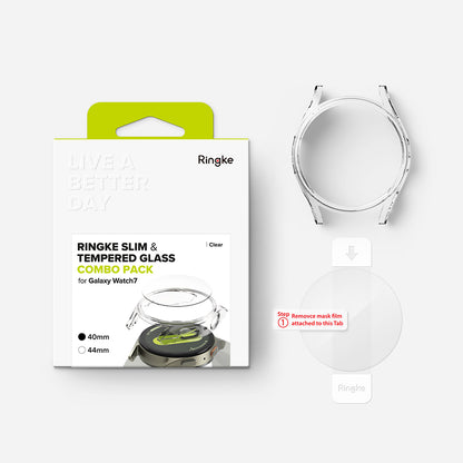 Ringke Slim Case for Samsung Galaxy Watch7 40mm, Transparent