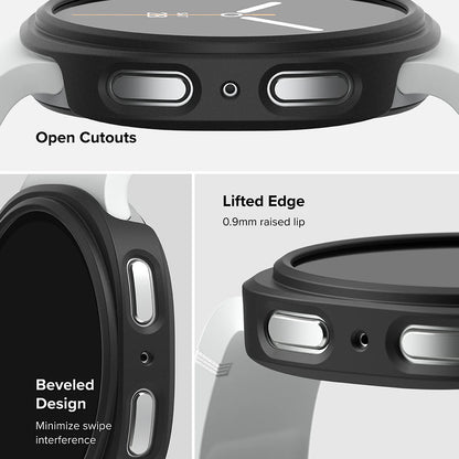 Coque Ringke Slim pour Samsung Galaxy Watch8 44mm, Lot de 2 pièces, Noir Mat