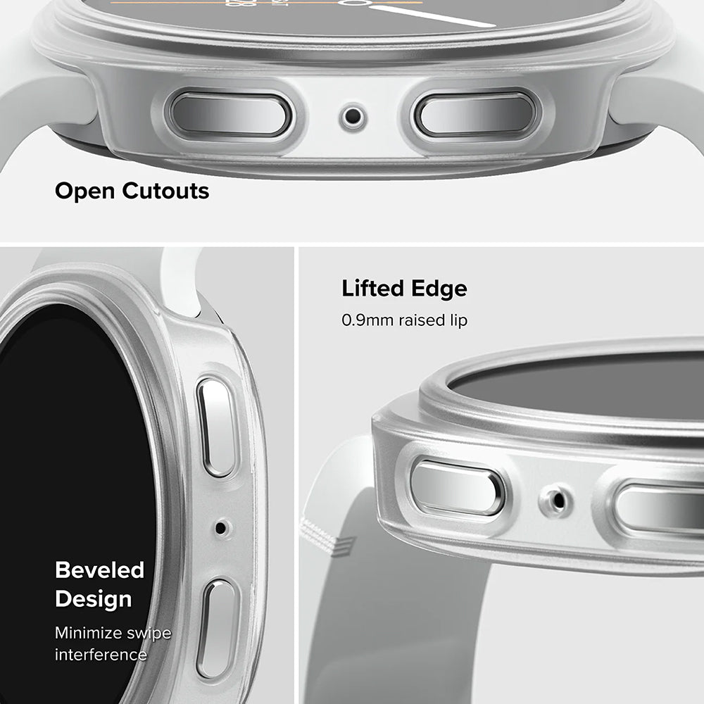 Coque Ringke Slim pour Samsung Galaxy Watch8 Classic, Lot de 2 pièces, Transparente