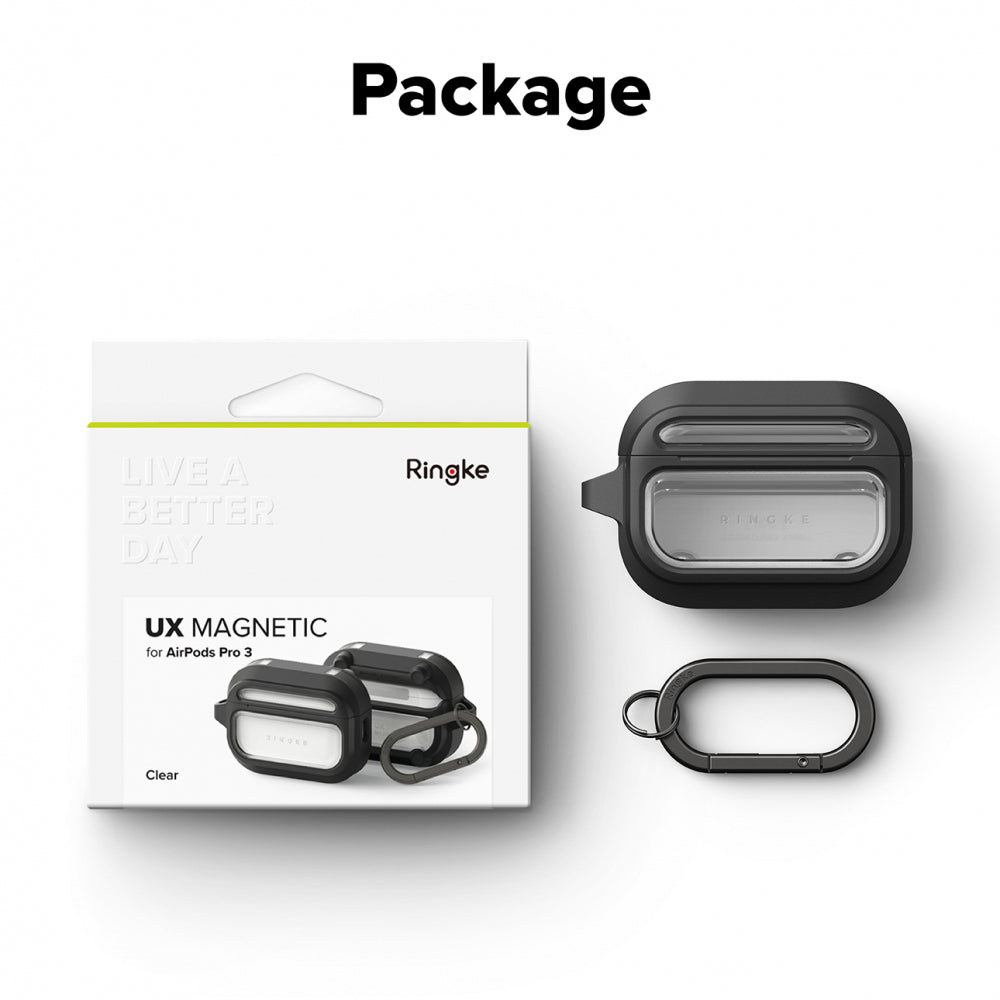 Coque Ringke UX pour Apple AirPods Pro 3, Transparente
