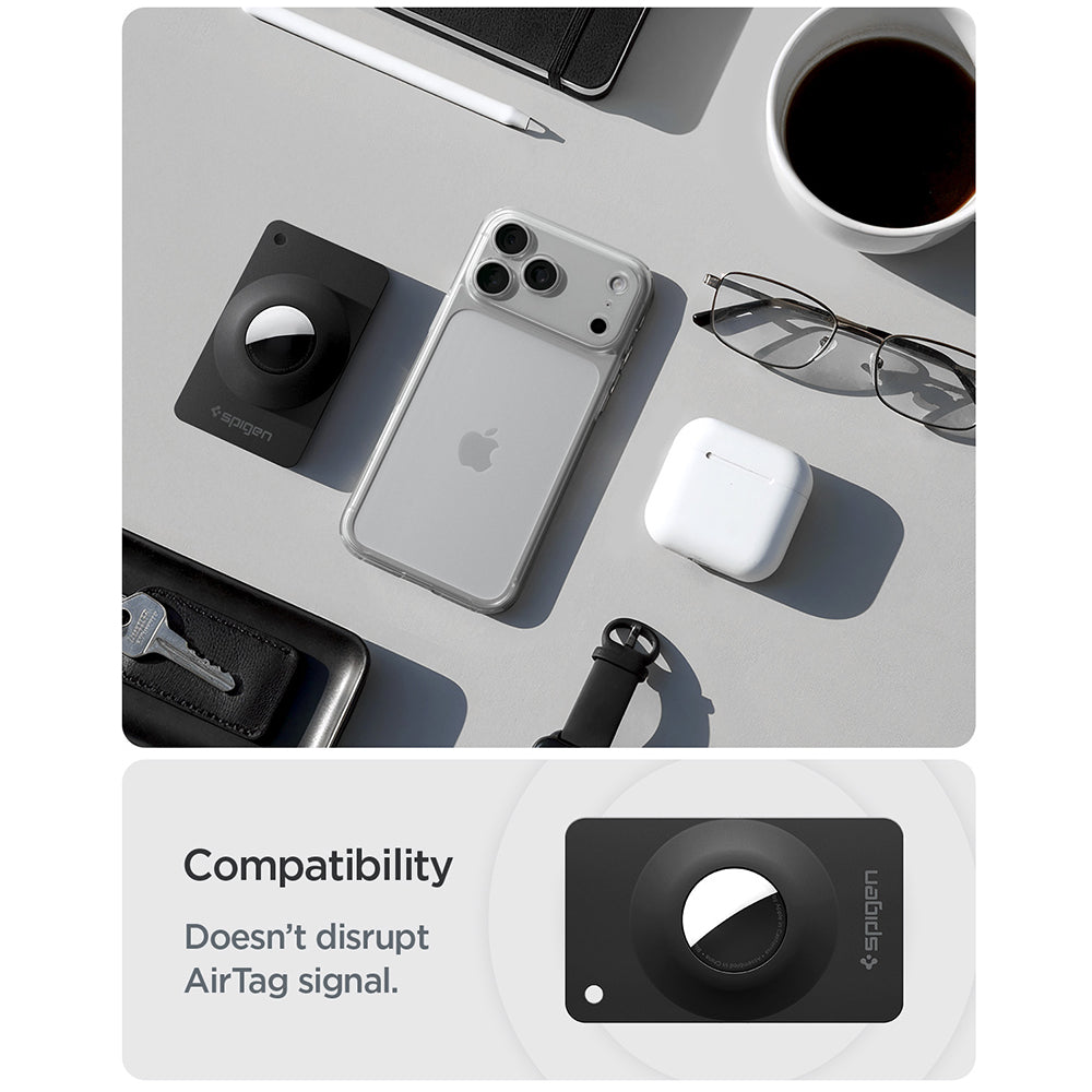 Spigen Air Fit 2 Hülle für Apple AirTag, 2er Set, Schwarz ACS11199