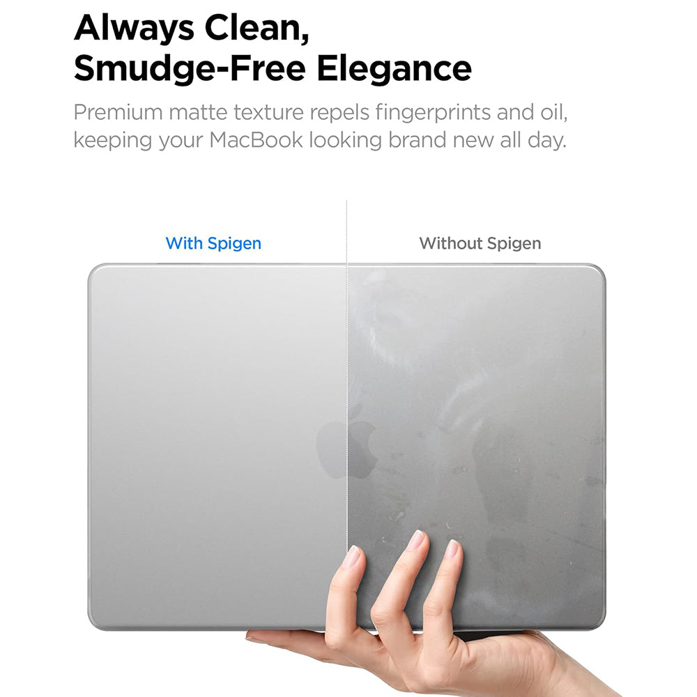 Coque Spigen Airskin pour Apple MacBook Air 13 pouces (2026) / (2025) / (2024) / (2022), Transparente Satinée ACS11530
