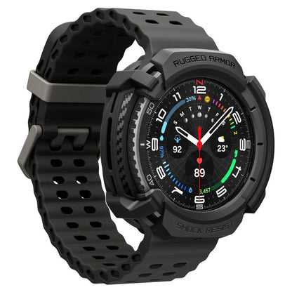 Housse Spigen Liquid Air pour Samsung Galaxy Watch8 Classic, Noir Mat ACS09841