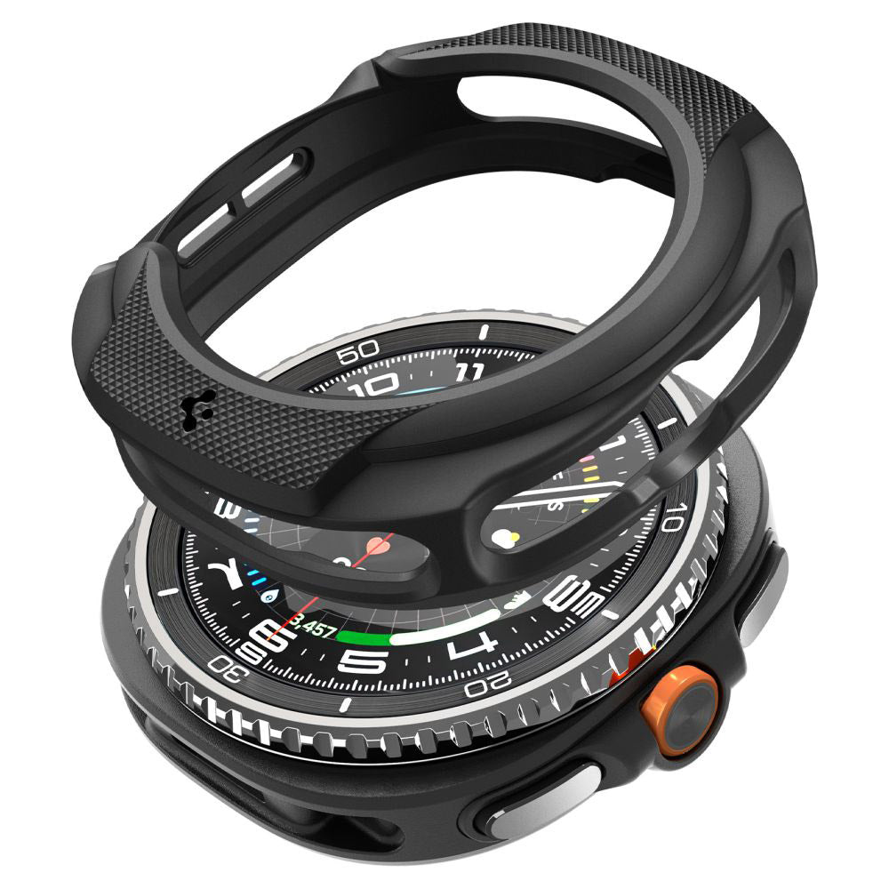 Housse Spigen Liquid Air pour Samsung Galaxy Watch8 Classic, Noir Mat ACS09841