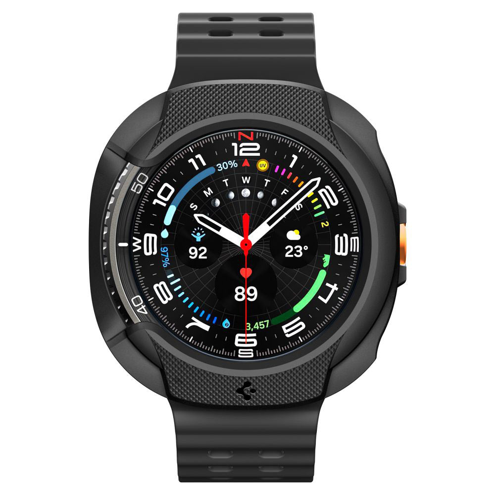 Housse Spigen Liquid Air pour Samsung Galaxy Watch8 Classic, Noir Mat ACS09841