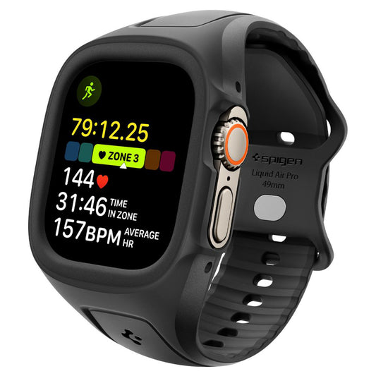 Coque Spigen Liquid Air Pro pour Apple Watch Ultra Series, Noire ACS05463
