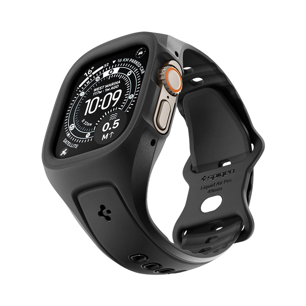 Spigen Liquid Air Pro hoes voor Apple Watch Ultra Series, Zwart ACS05463