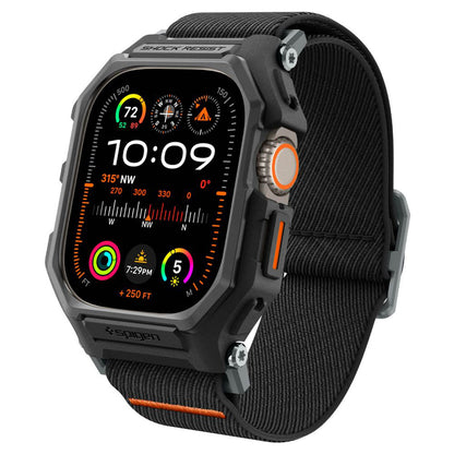 Spigen Lite Fit Pro hoes voor Apple Watch Ultra Series, Mat Zwart ACS07104