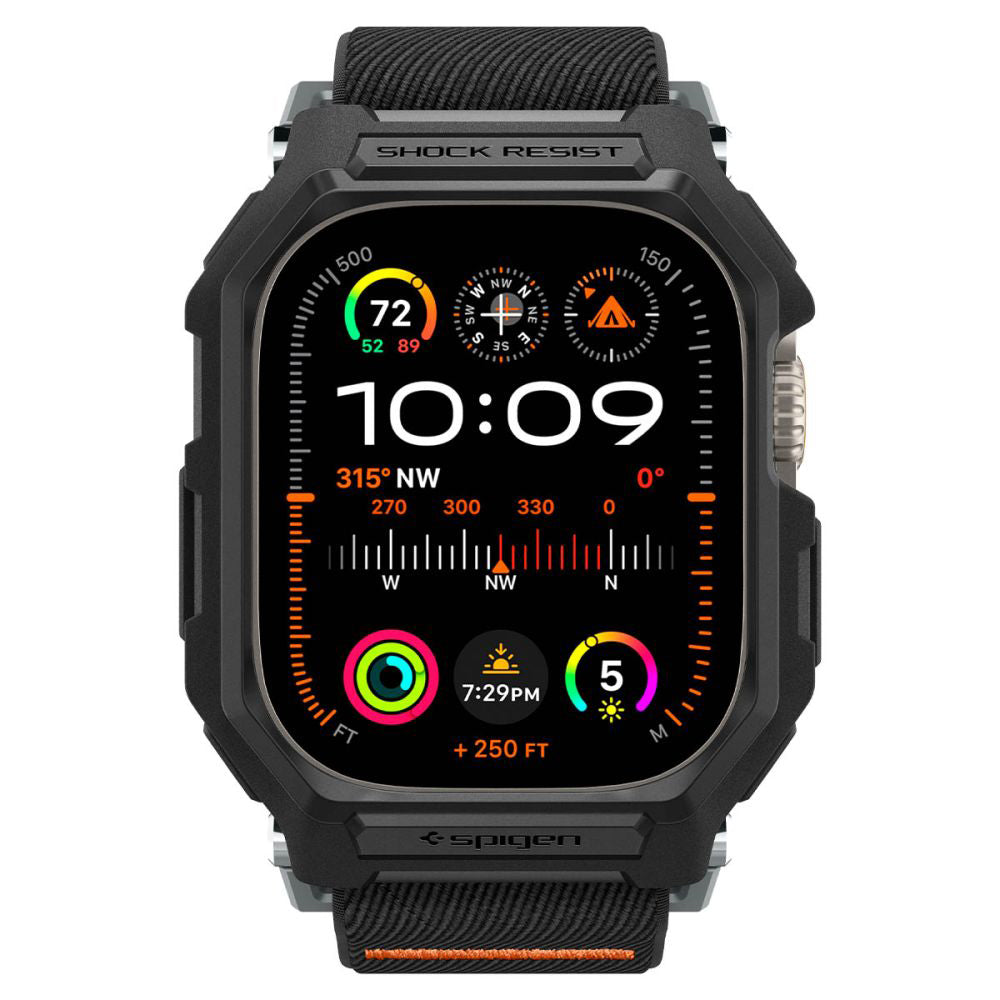 Spigen Lite Fit Pro hoes voor Apple Watch Ultra Series, Mat Zwart ACS07104