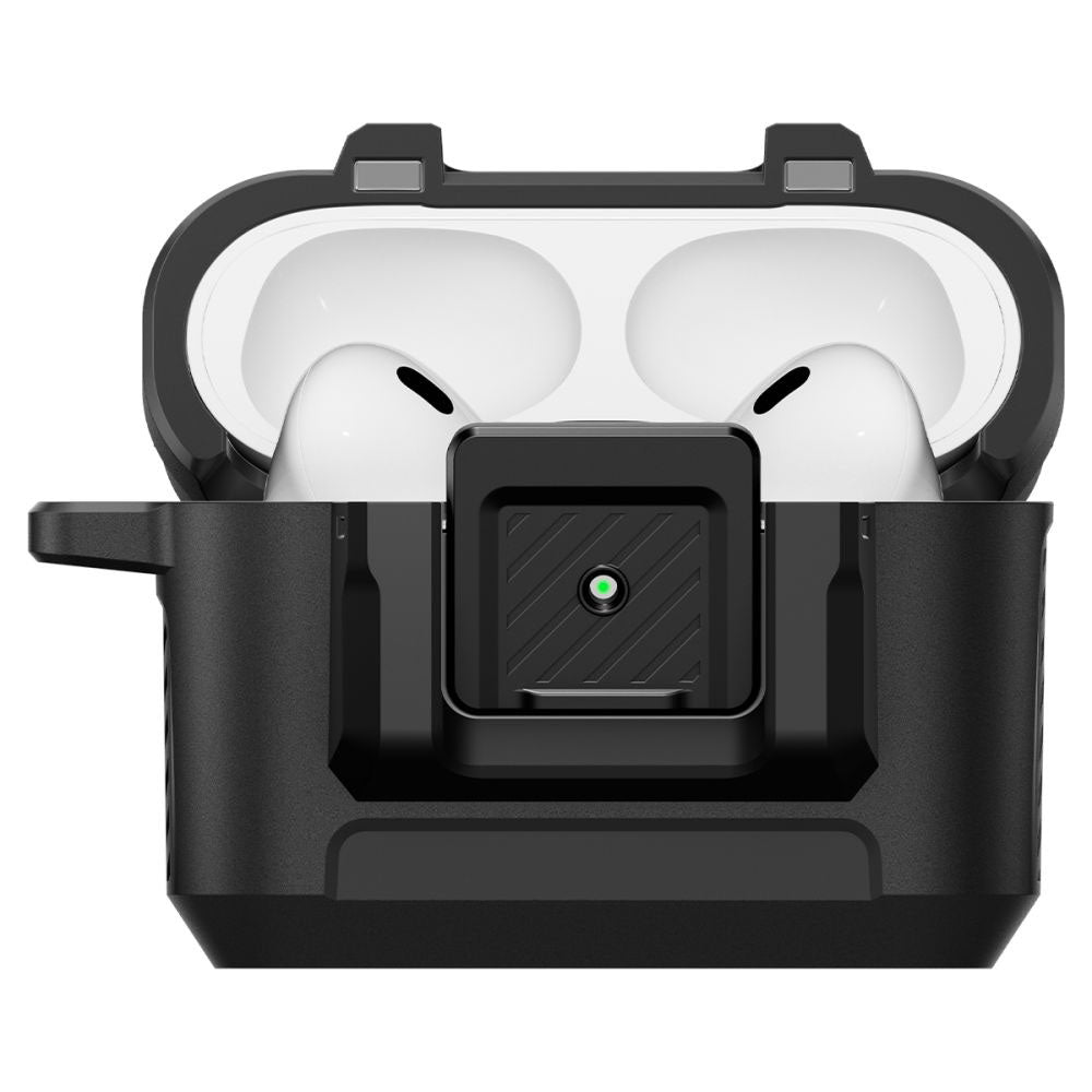 Spigen Lock Fit hoes voor Apple AirPods Pro 3, Mat Zwart