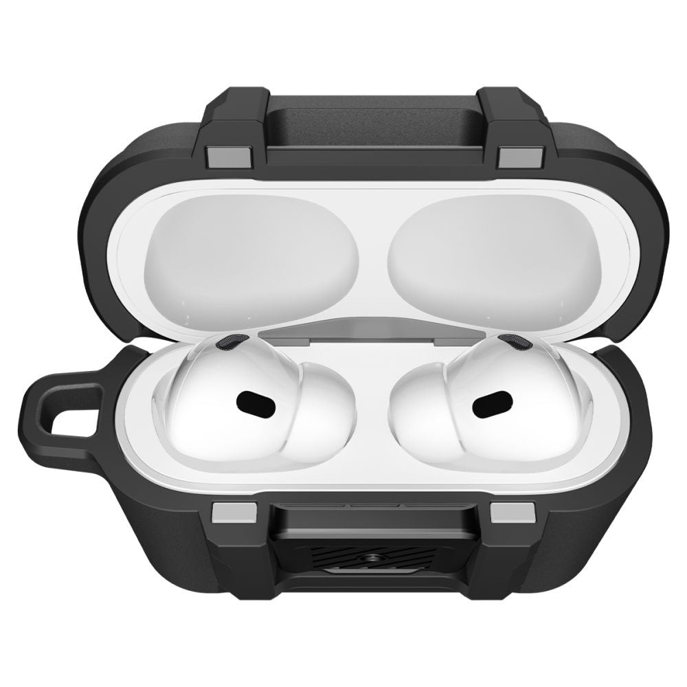 Spigen Lock Fit hoes voor Apple AirPods Pro 3, Mat Zwart