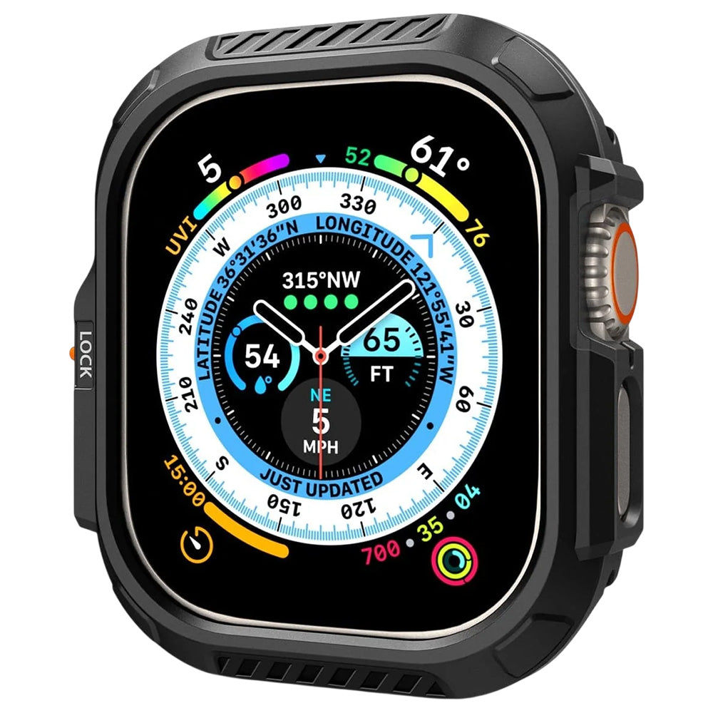 Coque Spigen Lock Fit pour Apple Watch Ultra Series, Noir Mat ACS06208