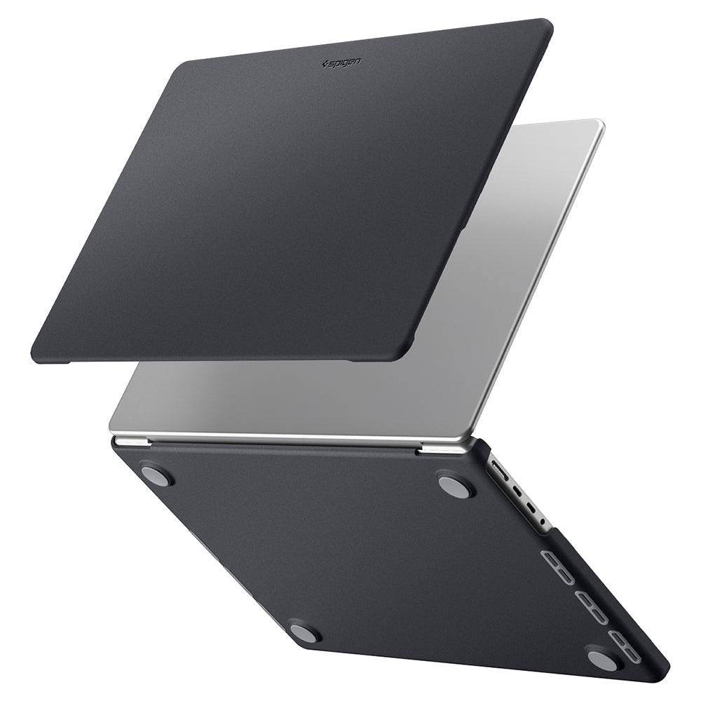 Spigen Nano Pop Hülle für Apple MacBook Pro 14 Zoll (2026) / (2025) / (2024) / (2023) / (2021), Schwarz ACS11272