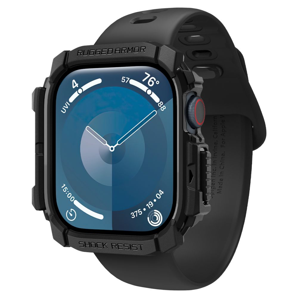Spigen Rugged Armor Hülle für Apple Watch Series 10 / 11 42mm, Schwarz ACS08585