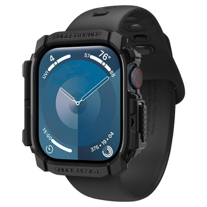 Spigen Rugged Armor Hülle für Apple Watch Series 10 / 11 42mm, Schwarz ACS08585