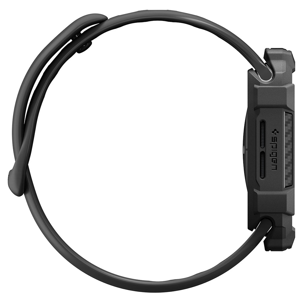Spigen Rugged Armor Hülle für Apple Watch Series 12 46mm, Matt Schwarz ACS11886