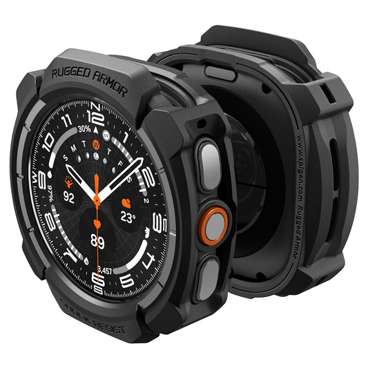 Coque Spigen Rugged Armor pour Samsung Galaxy Watch Ultra2, Noir Mat ACS11611