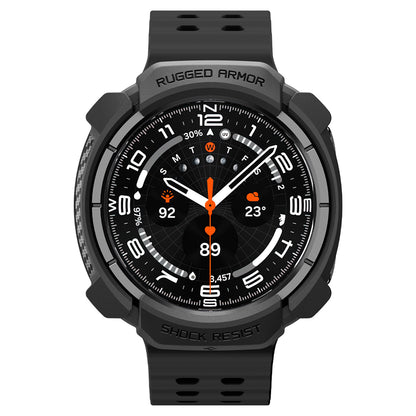 Coque Spigen Rugged Armor pour Samsung Galaxy Watch Ultra2, Noir Mat ACS11611