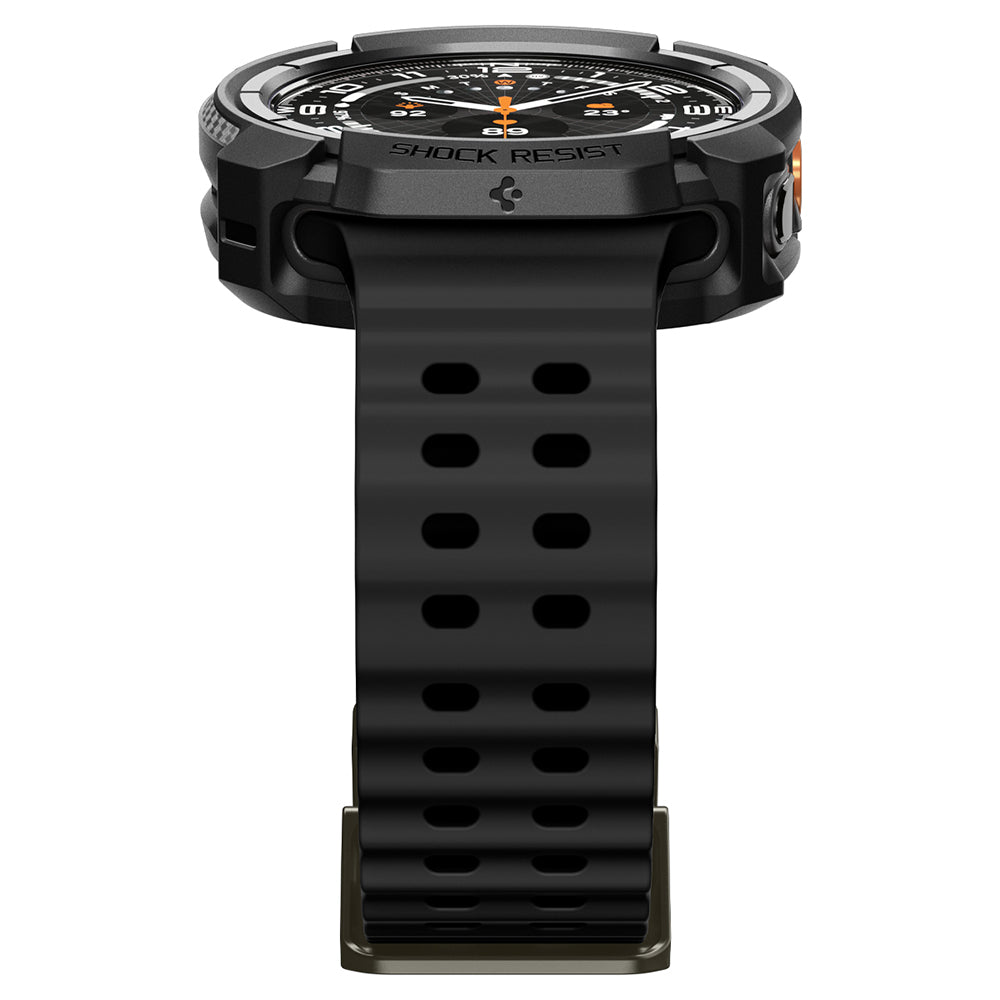 Coque Spigen Rugged Armor pour Samsung Galaxy Watch Ultra2, Noir Mat ACS11611