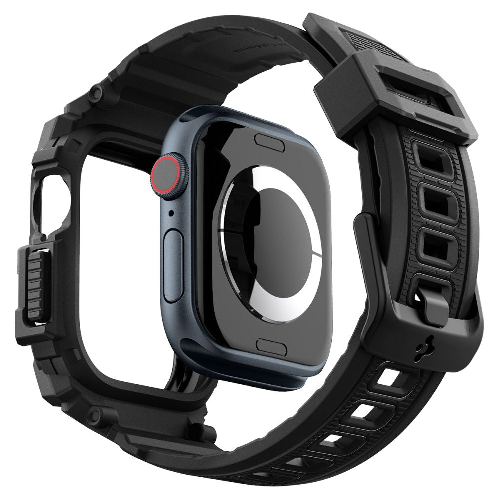 Étui Spigen Rugged Armor Pro pour Apple Watch Series 10 42mm, Noir Mat ACS08591