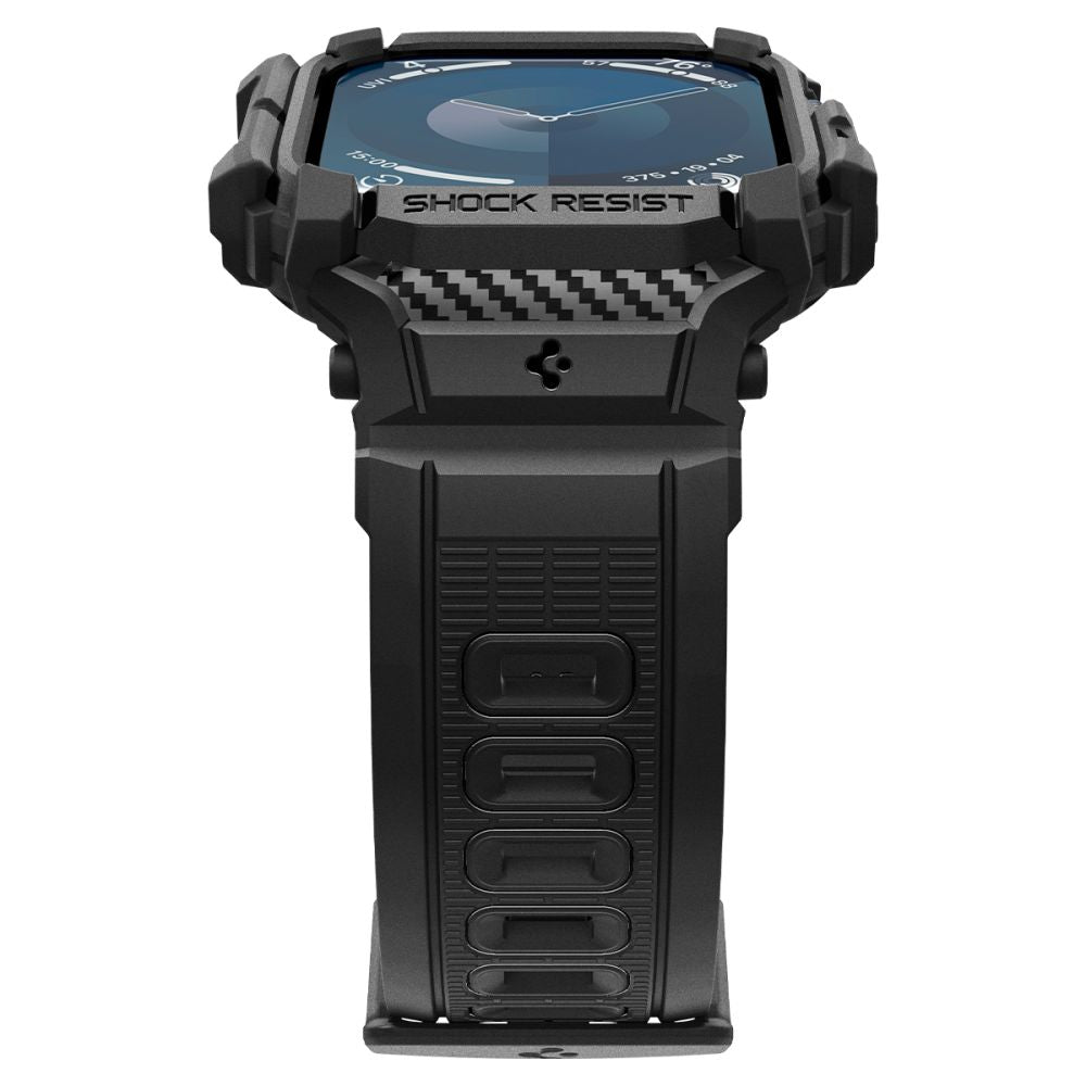 Étui Spigen Rugged Armor Pro pour Apple Watch Series 10 42mm, Noir Mat ACS08591