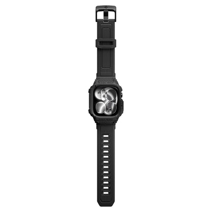 Spigen Rugged Armor Pro hoes voor Apple Watch Series 12 46mm, Mat Zwart ACS11894
