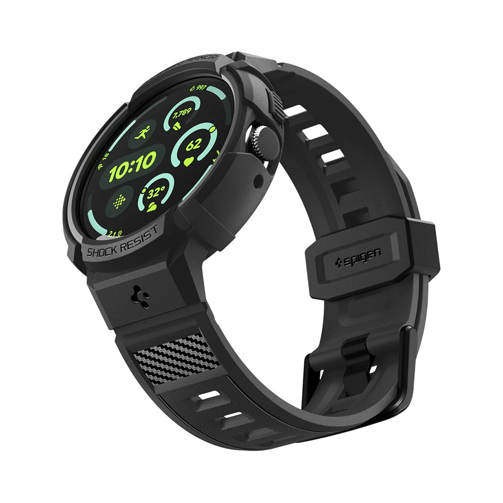 Spigen Rugged Armor Pro hoesje voor Google Pixel Watch 41mm Series, Zwart ACS09484