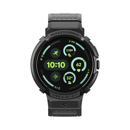 Spigen Rugged Armor Pro hoesje voor Google Pixel Watch 41mm Series, Zwart ACS09484