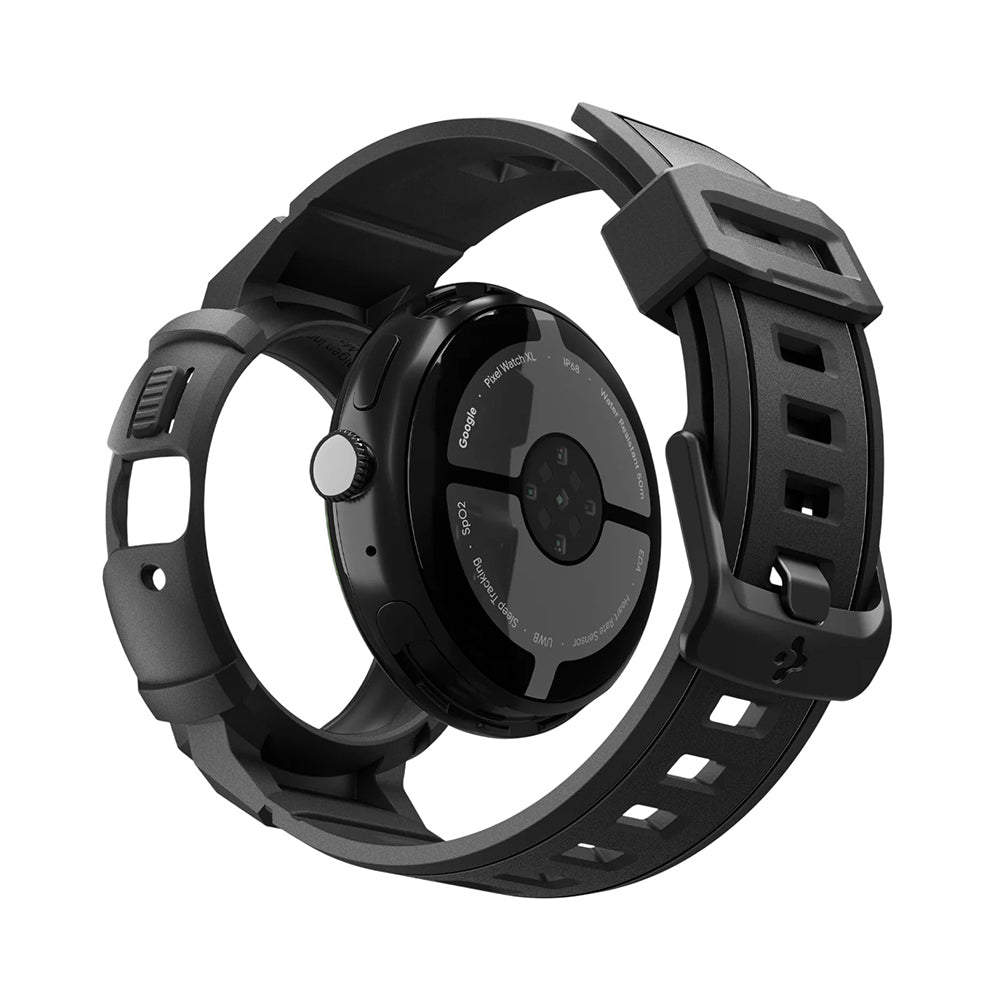Spigen Rugged Armor Pro hoesje voor Google Pixel Watch 41mm Series, Zwart ACS09484