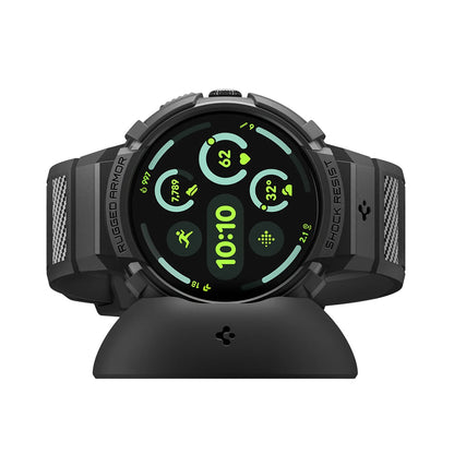 Spigen Rugged Armor Pro hoesje voor Google Pixel Watch 41mm Series, Zwart ACS09484
