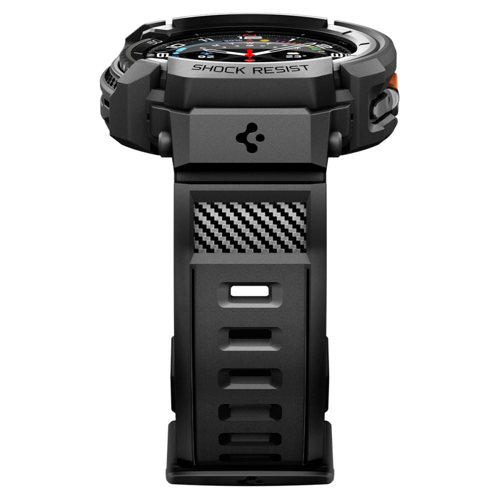 Spigen Rugged Armor Pro Case for Samsung Galaxy Watch8 Classic, Matte Black ACS10013