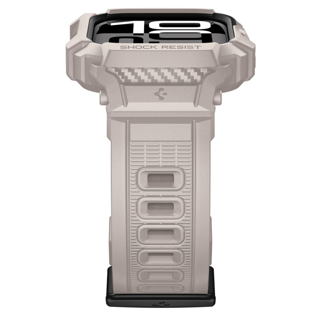 Spigen Rugged Armor Pro V2 hoes voor Apple Watch Series 10 / 11 42mm, Beige