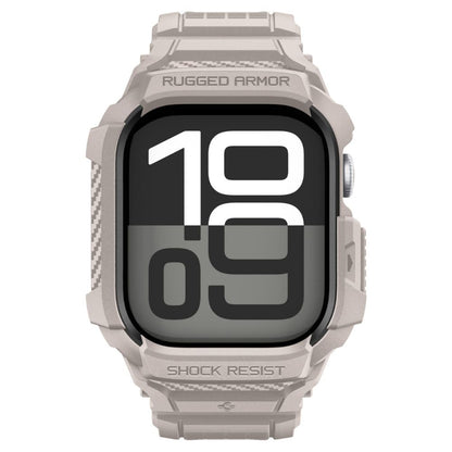Étui Spigen Rugged Armor Pro V2 pour Apple Watch Series 10 / 11 46mm, Beige ACS10506