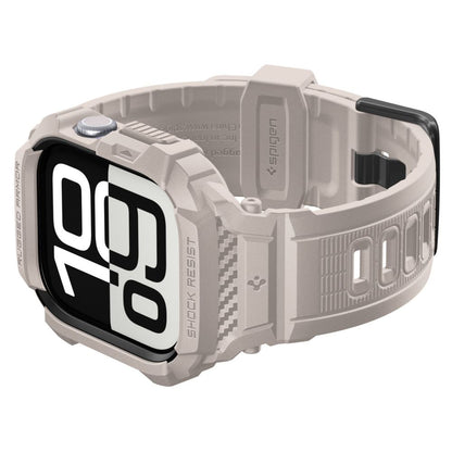 Étui Spigen Rugged Armor Pro V2 pour Apple Watch Series 10 / 11 46mm, Beige ACS10506