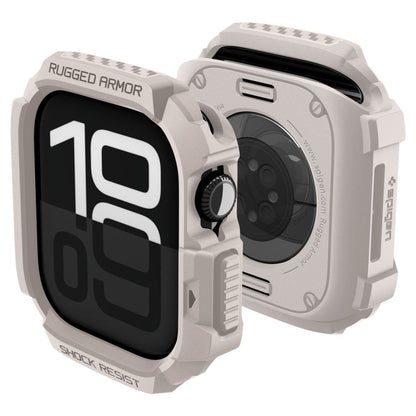 Spigen Rugged Armor V2 Hülle für Apple Watch Series 10 / 11 42mm, Beige