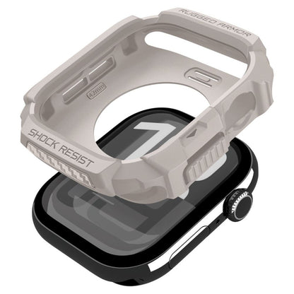 Spigen Rugged Armor V2 Hülle für Apple Watch Series 10 / 11 42mm, Beige