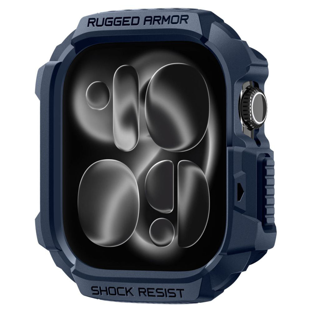 Étui Spigen Rugged Armor V2 pour Apple Watch Series 10 / 11 42mm, Bleu Marine