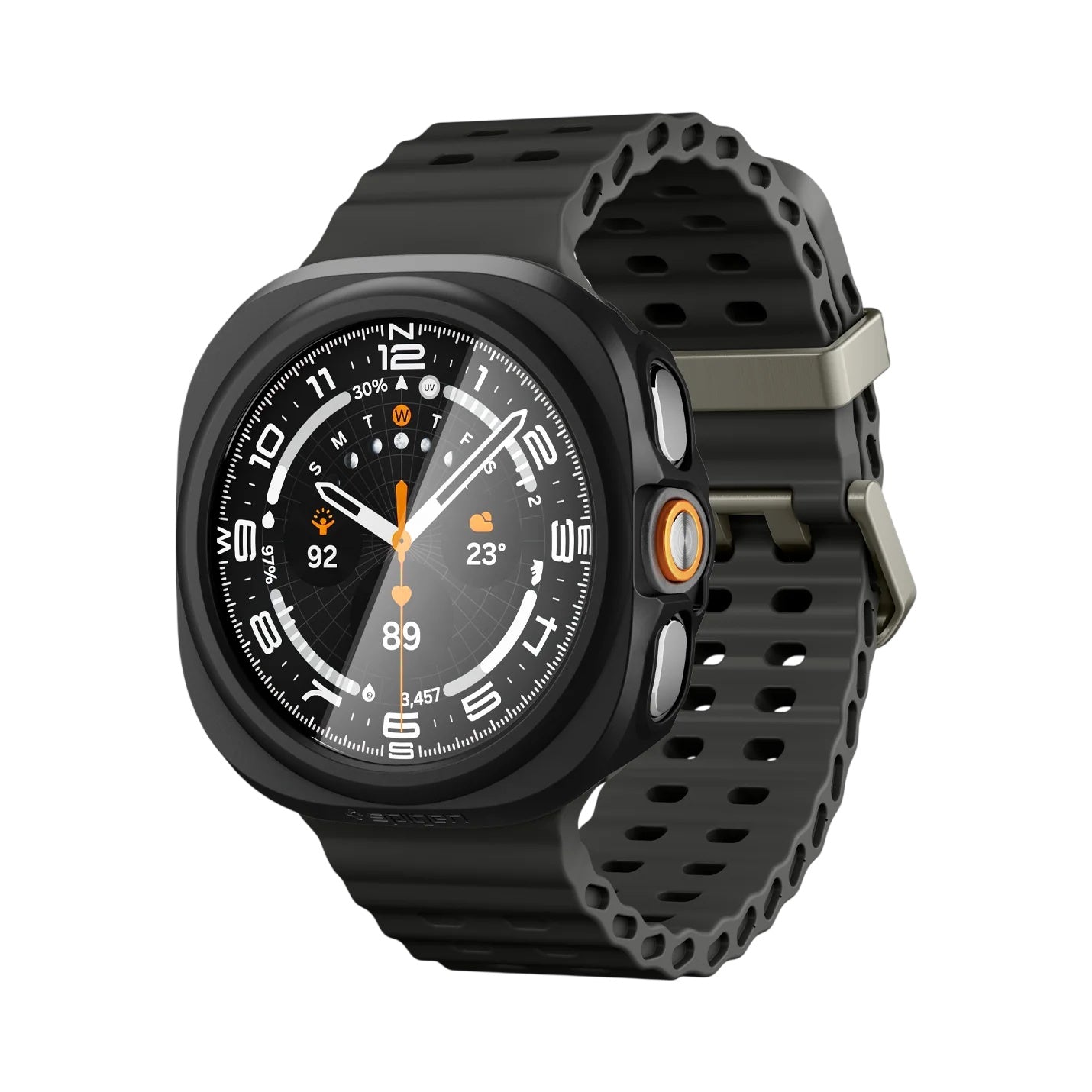 Spigen Thin Fit 360 Case for Samsung Galaxy Watch Ultra2, Black ACS11609