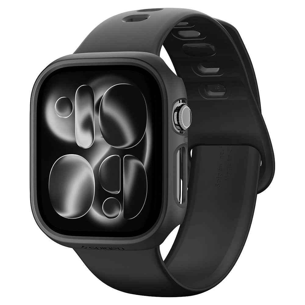 Spigen Thin Fit Hülle für Apple Watch 12 42mm, Schwarz ACS11880