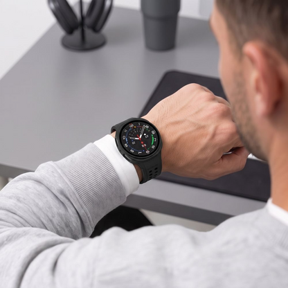 Coque Tech-Protect Defense pour Samsung Galaxy Watch9 / Watch8 40mm, Set de 2 pièces, Noire / Transparente