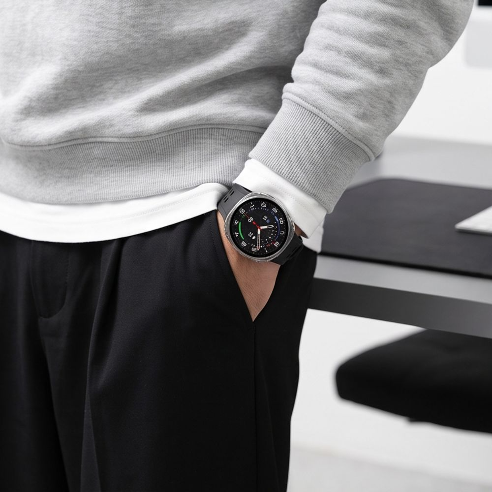 Coque Tech-Protect Defense pour Samsung Galaxy Watch9 / Watch8 40mm, Set de 2 pièces, Noire / Transparente