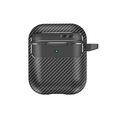 Coque Techsuit CarbonFiber pour Apple AirPods Gen 2 / Gen 1, Noire