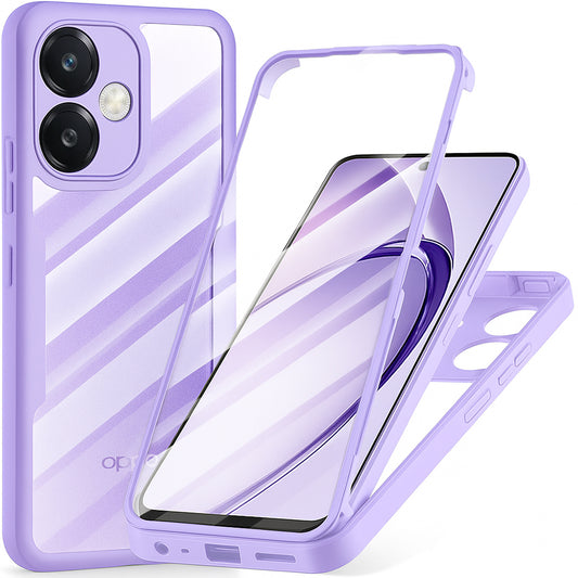 Hoes voor Oppo A3 4G / A3 5G, Techsuit, ColorVerse 360, Paars