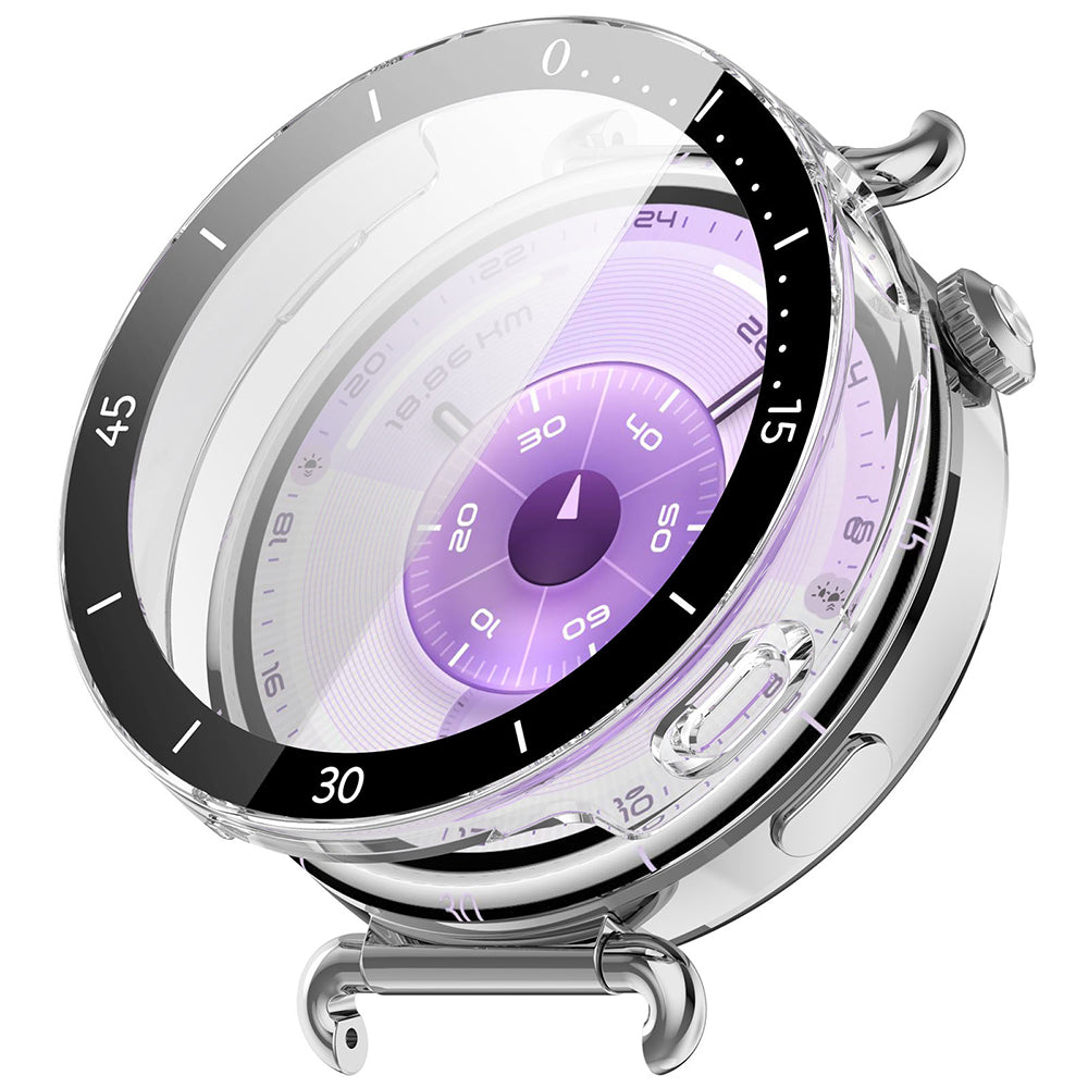 Techsuit Defense360 Pro Bezel Hülle für Huawei Watch GT 6 41mm, Transparent