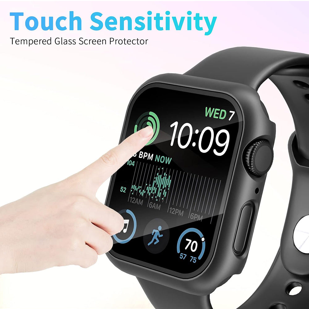 Coque Techsuit Defense360 Pro pour Apple Watch 44mm Series, Noire